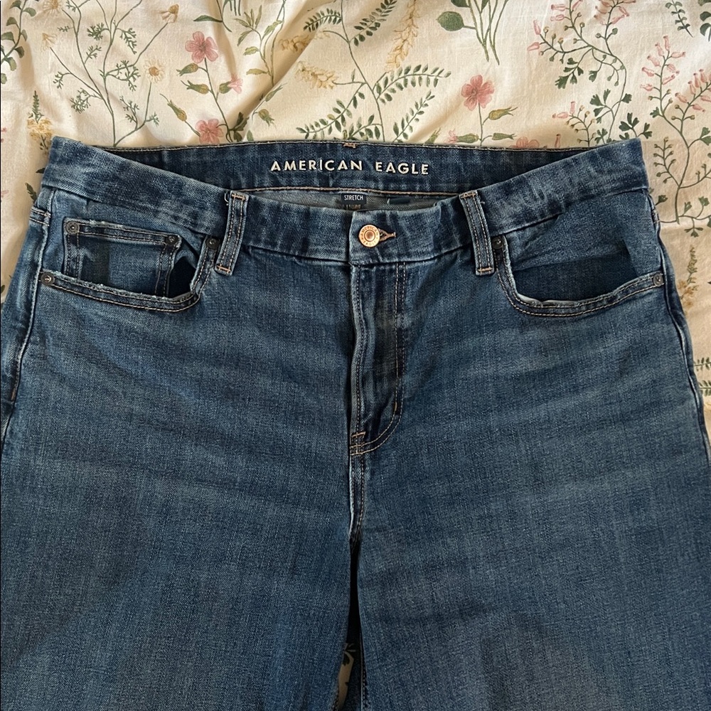 American Eagle Dark Wash Curvy Stovepipe - Picture 2 of 5